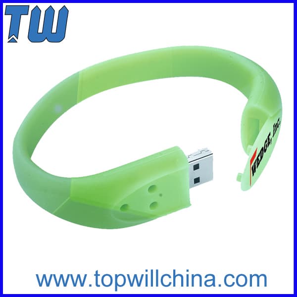 Wristband Silicone Adorable Flash Drive 8GB for Gift